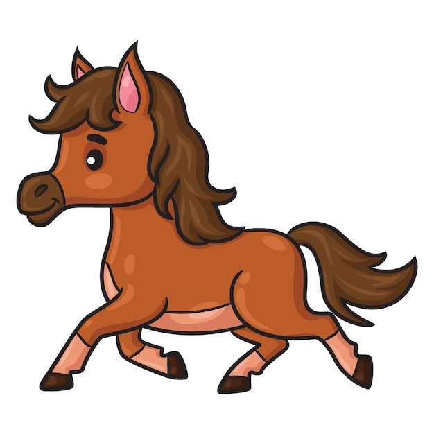 Vector horse cartoon