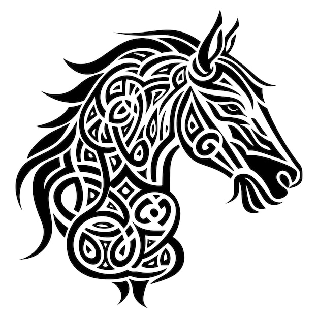 Horse And Wolf Tribal Tattoo by WildSpiritWolf on DeviantArt
