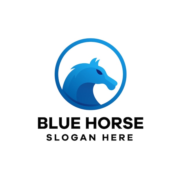 Horse Colorful Gradient Logo Design