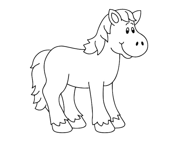 子供のための馬のカラーページ 047