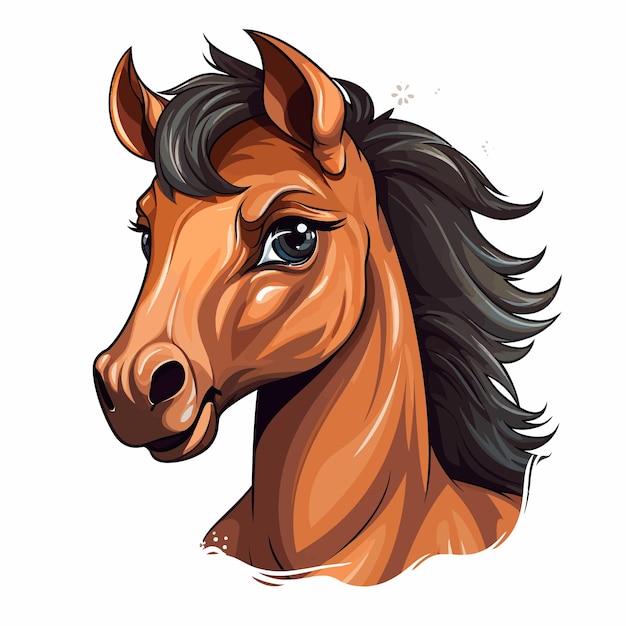 Vector horse cute vector