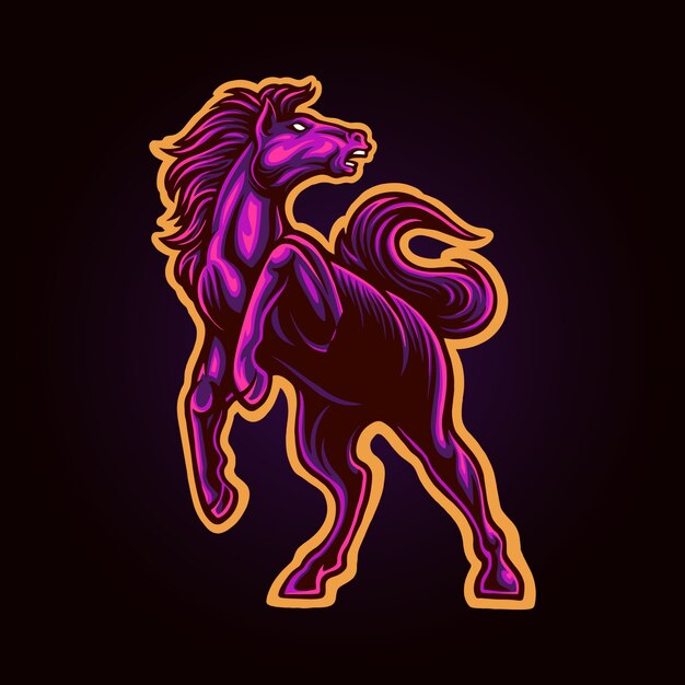 horse of darkness illustration