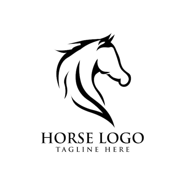 Horse Elegant Logo Symbol