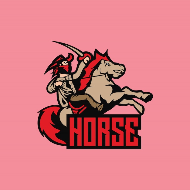 Horse esport logo vector