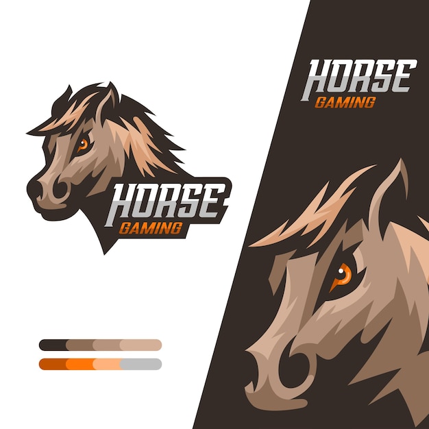 Horse esports gaming logo