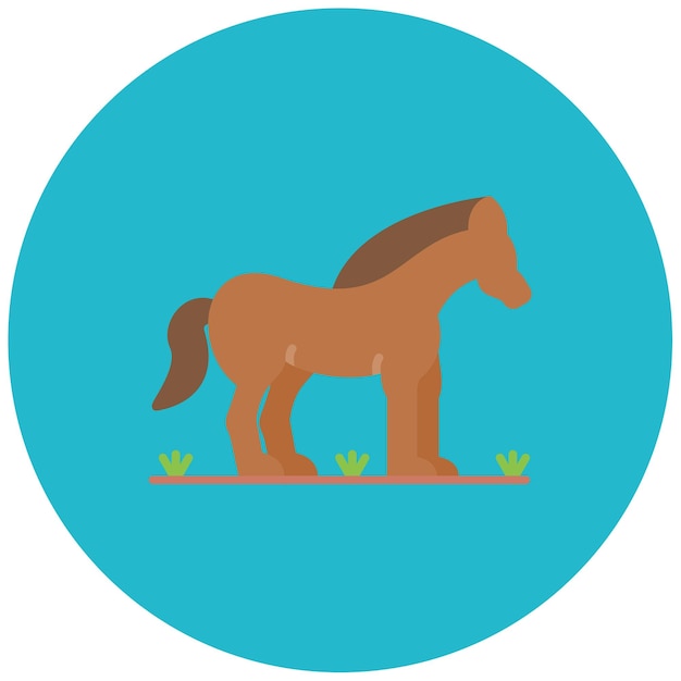 Horse Flat Illustration