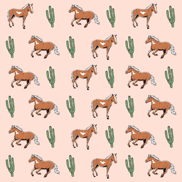 Vector horse fullprint icon