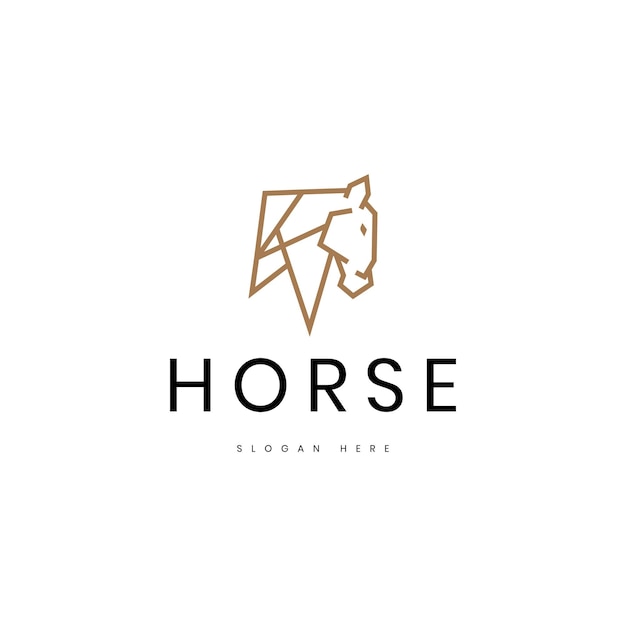 Horse geometric logo