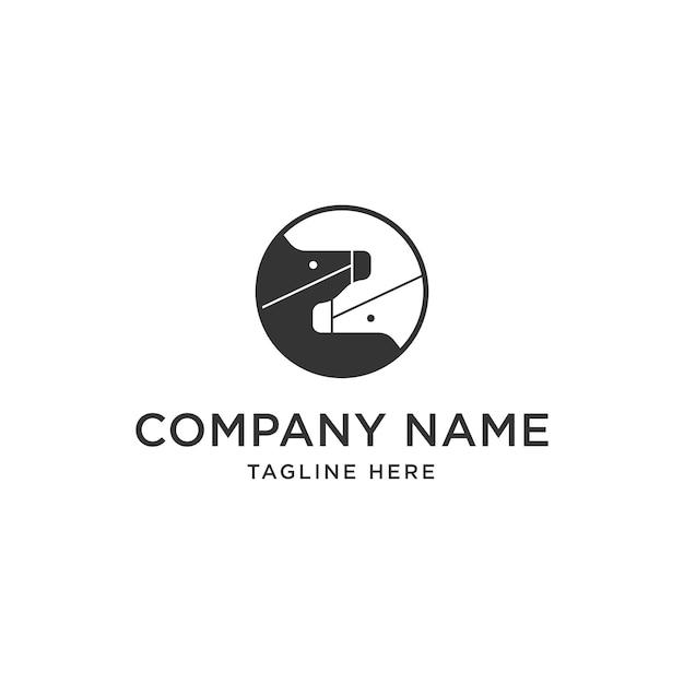 Horse head logo design template