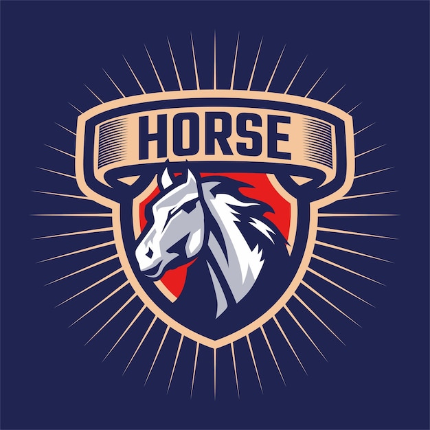 Horse head mascot logo