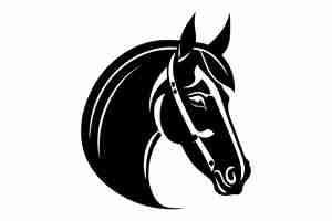 Vector horse head vector illustration