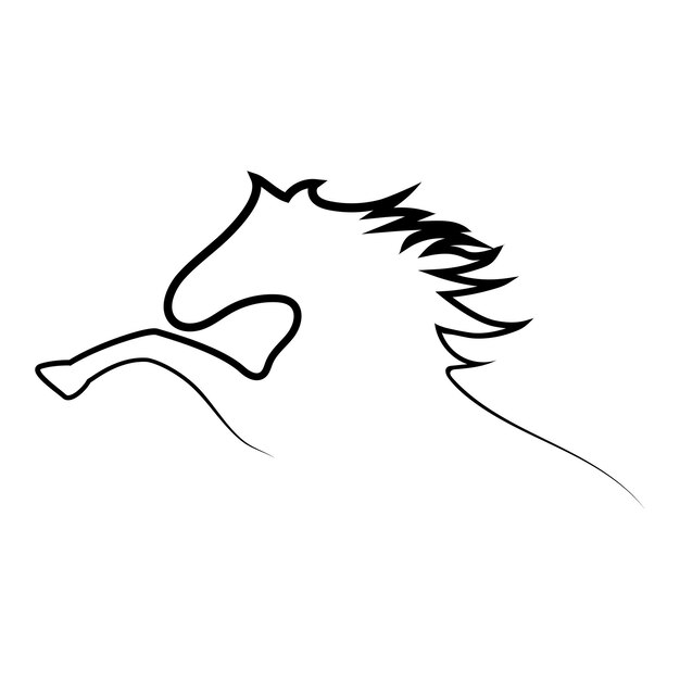 Horse icon vector