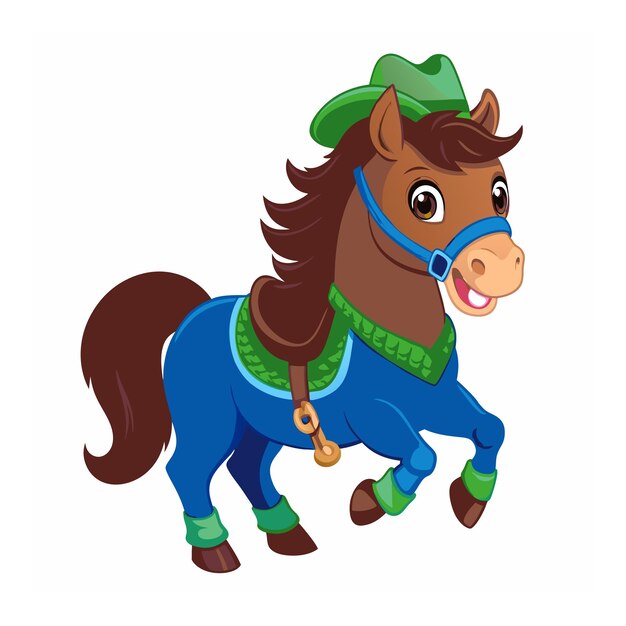 Vector horse illustration concept