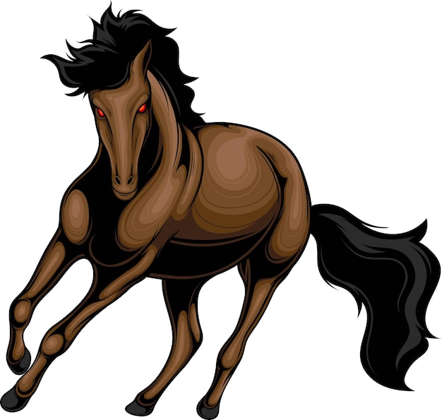 Horse illustration with premium quality stock vector