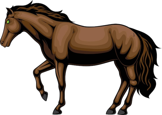 Horse illustration with premium quality stock vector