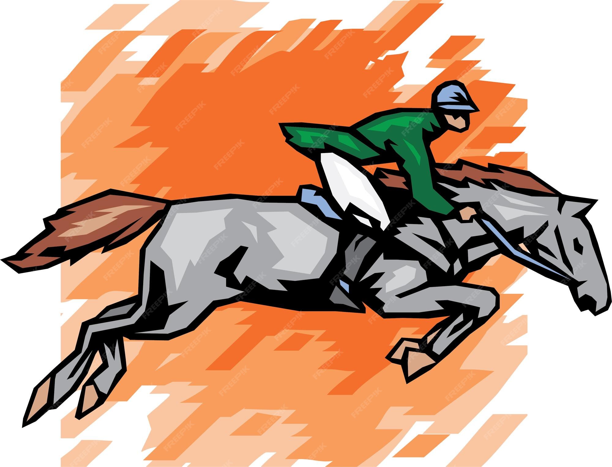 Premium Vector A Horse Is Jumping With A Rider And The Number 1 On It premium-vector-a-horse-is-jumping-with-a-rider-and-the-number-1-on-it