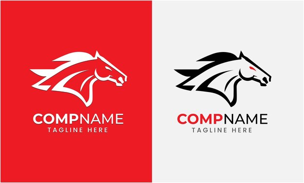 Horse logo design icon template