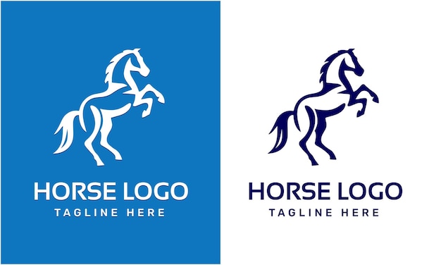 Vector horse logo design icon