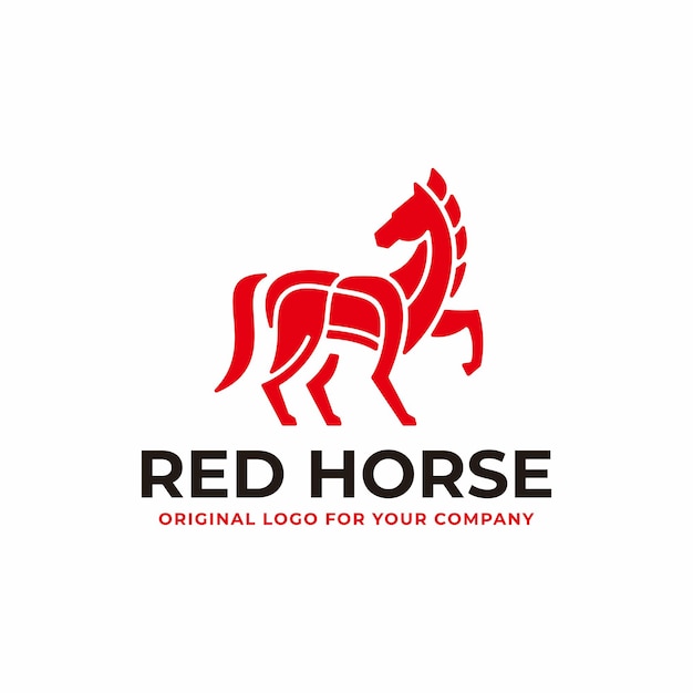 Horse logo design template Creative Animal logo inspiration