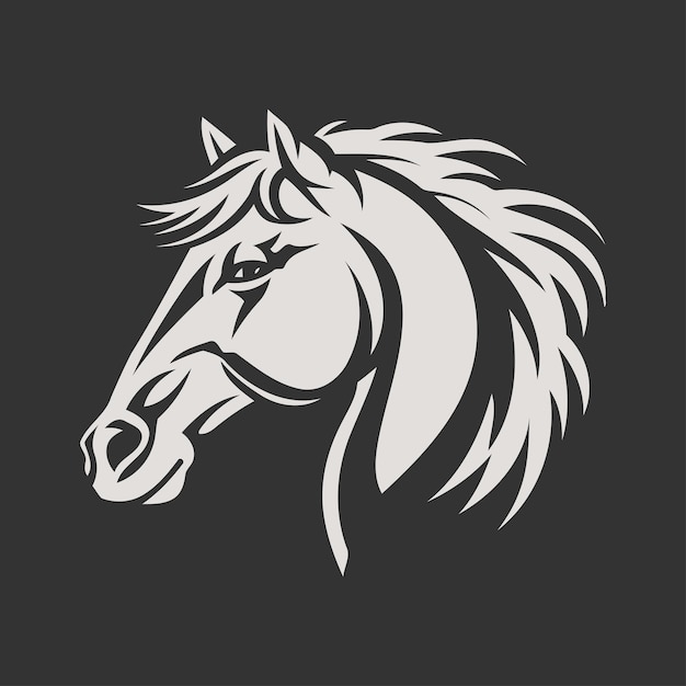 Horse logo design vector template