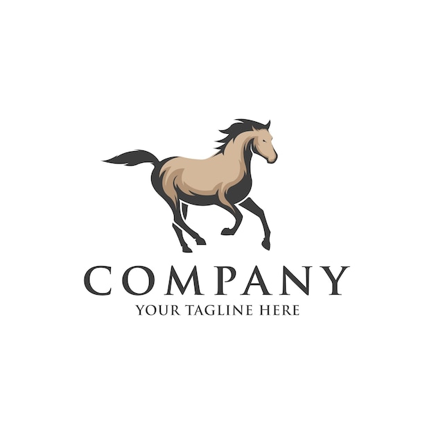 Horse logo design vector