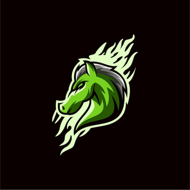Design del logo del cavallo