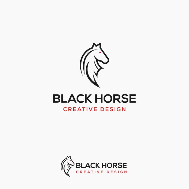 Vector horse logo design