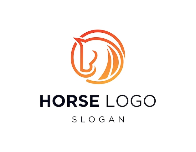 Vector horse logo design