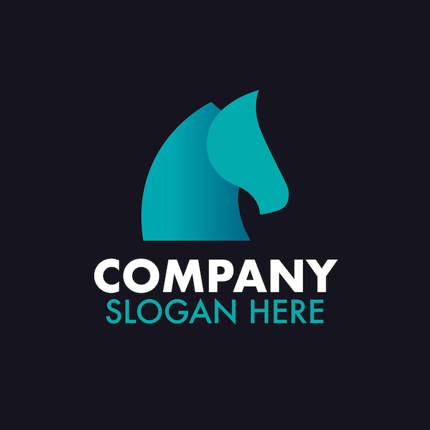 Vector horse logo design