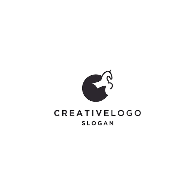 Horse logo icon design template