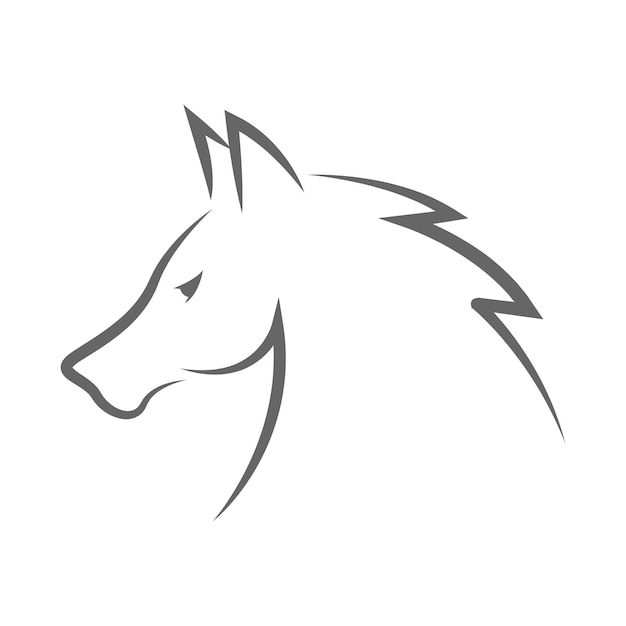 Horse logo icon design