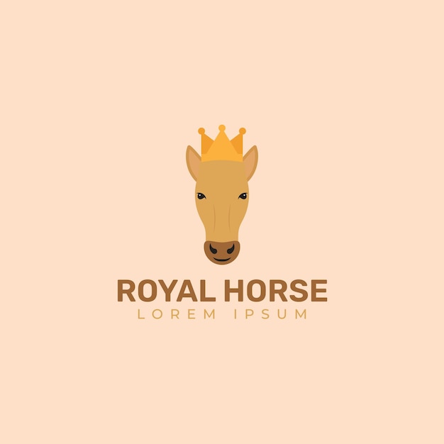Vettore illustrazione del logo del cavallo