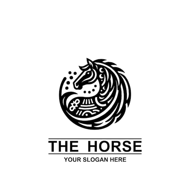 The horse logo in the mexican style