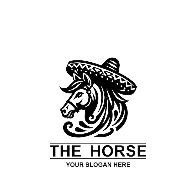 The horse logo in the mexican style