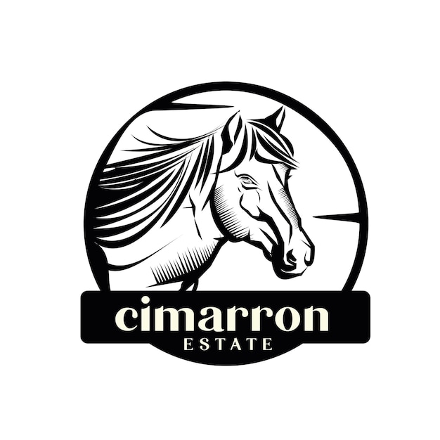 Horse logo template design