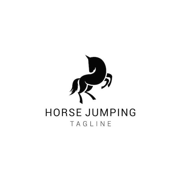 Horse logo template vector icon illustration design Premium Vector