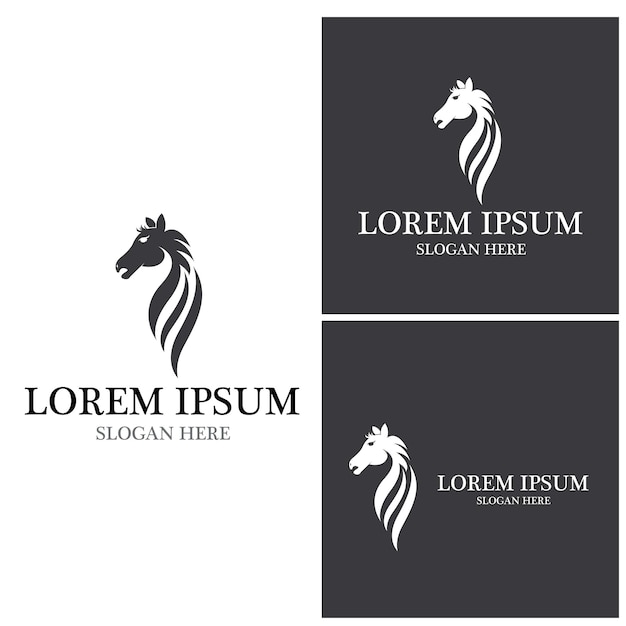 Horse Logo Template Vector icon