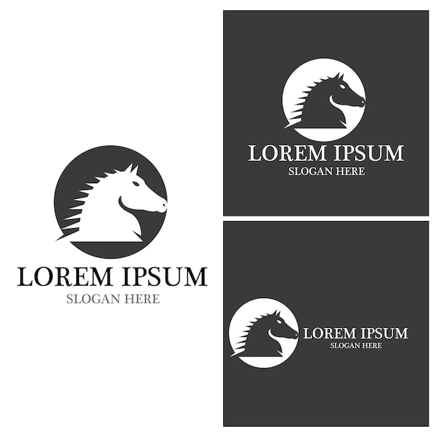 Horse Logo Template Vector icon