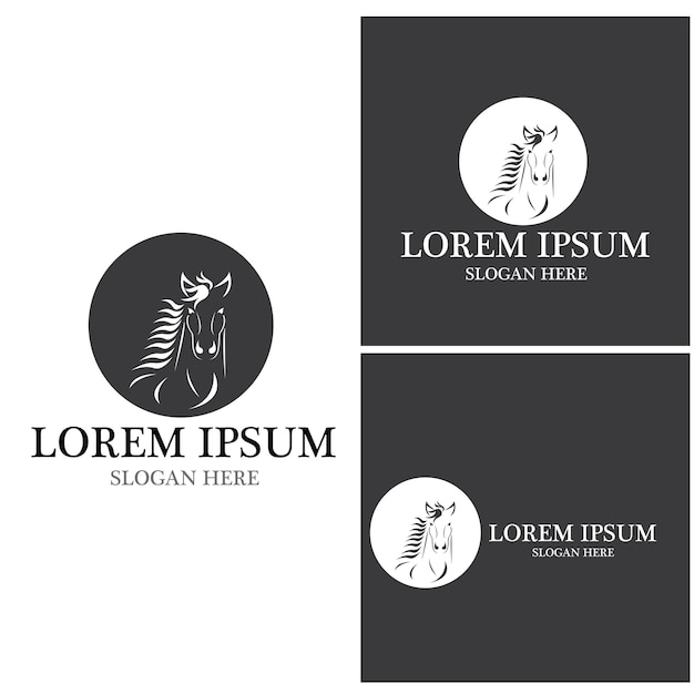 Horse Logo Template Vector icon