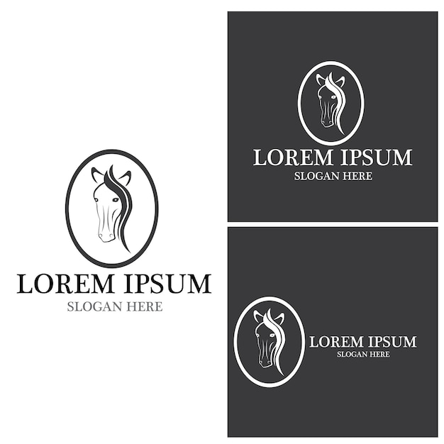 Horse Logo Template Vector icon