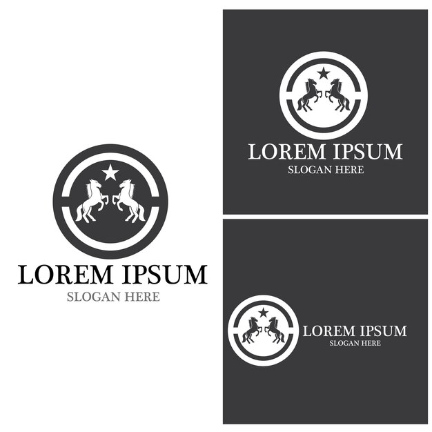 Horse Logo Template Vector icon