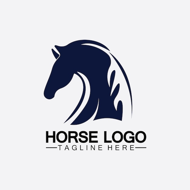 Horse logo template vector illustration design