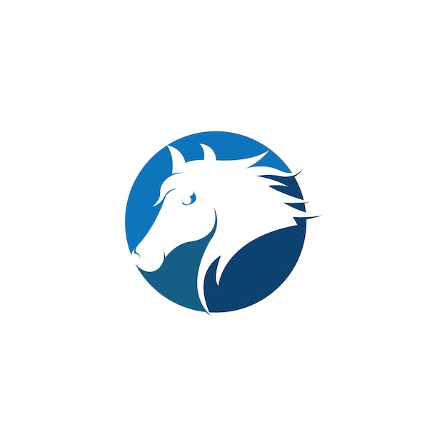 Horse logo template vector