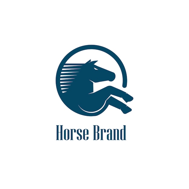 Horse logo template vector