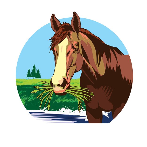 Вектор horse_logo_vector