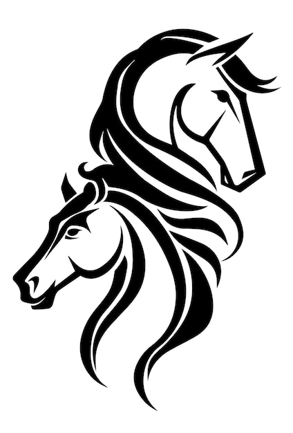 Vector horse logo