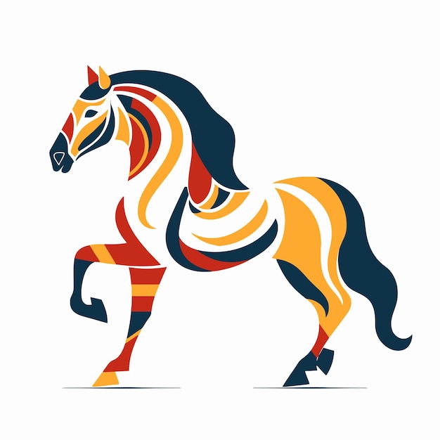 Premium Vector | Horse pop art