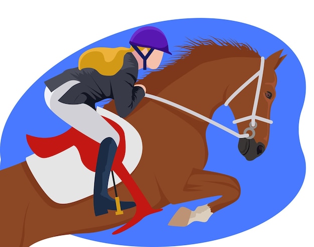 Vector horse racer