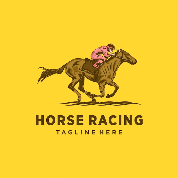 Vector horse racing   design