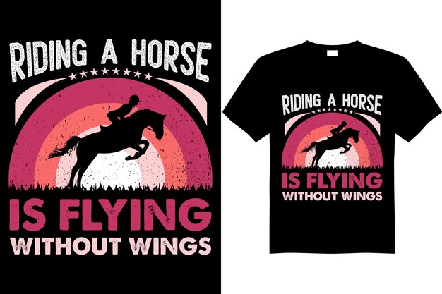 Horse riding funny tshirt design vector file